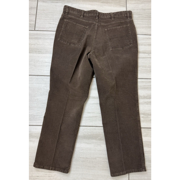 LL Bean Brown Corduroy Natural Fit Men's Size 36X29 Pants Relaxed‎ Stretch - Picture 3 of 3